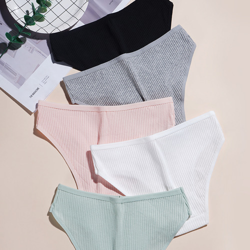 Pack X3 Bragas Algodón Verde Transpirable - Mujer