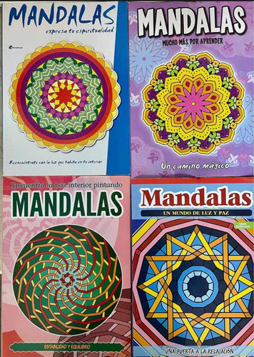 Libros Mandalas Pack X4 Extragrandes 