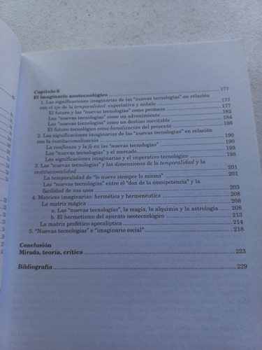 Libro Lo Tecnologico Y Lo Imaginario - Daniel H. Cabrera (Usado)
