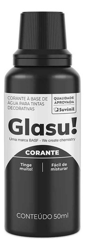 Tinte Entonador Para Pinturas Latex Acrilico Glasu! Color Negro