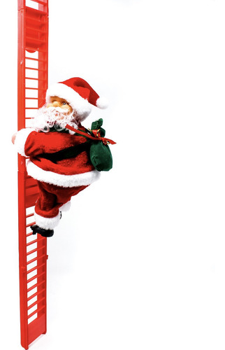 Juguete Colgante Santa Claus Sube Baja Escalera Adorno Arbol