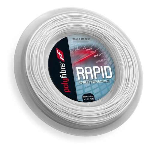 Imagen 2 de 2 de Rollo Cuerda Tenis Polyfibre Rapid