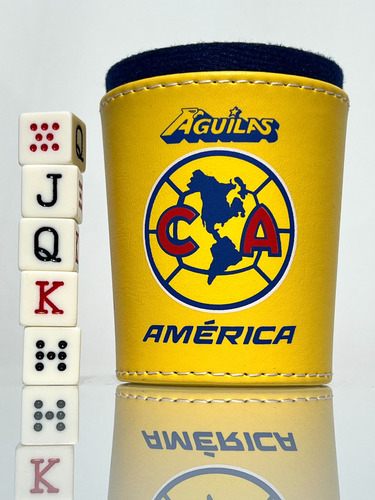 Cubilete America - Cruz Azul Con Dados De Poker
