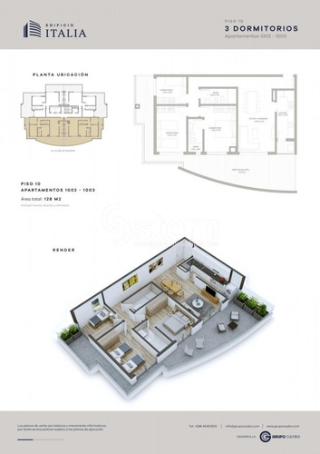 Imagen 6 de 7 de Venta Apartamento 3 Dormitorios, Centro, Maldonado.