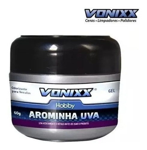 Odorizador Automotivo Arominha Gel Uva 60g Vonixx