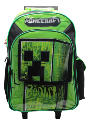 Mochila Minecraft 18 Pulgadas Con Carro Varios Modelos Mm24