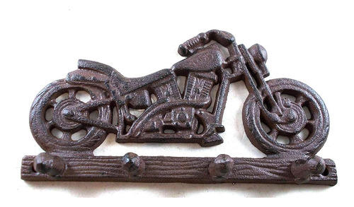 Perchero Con Gancho Temático De Motocicleta De Hierro