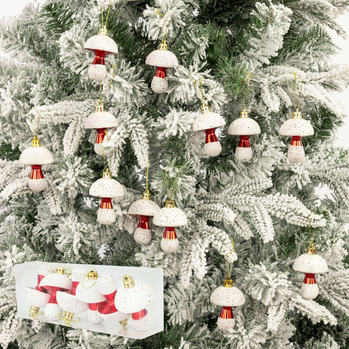 Adornos Navideños Con Forma De Hongos Irrompibles