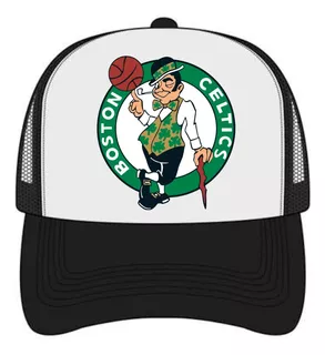 Gorra Tipo Trucker Negra Boston Celtics