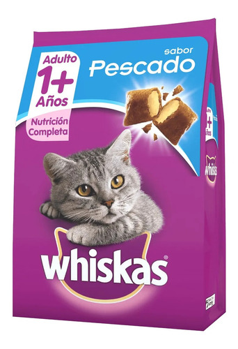 Alimento Whiskas 1+ Whiskas Gatos  para gato adulto sabor pescado en bolsa de 3kg