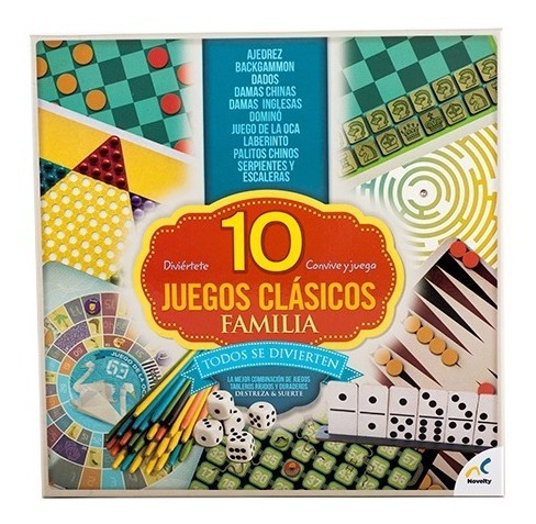 Juego De Mesa Novelty Set Multi Juegos 10 En 1 Clasicos