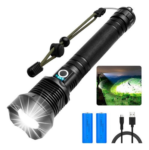Super Lanterna T9 P50 Zoom Led Muito Forte Recarregável Usb
