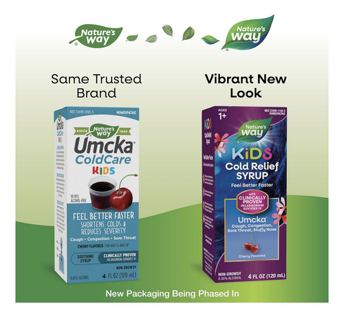 Camino Umcka Coldcare Niños Jarabe De Cereza De La Naturalez