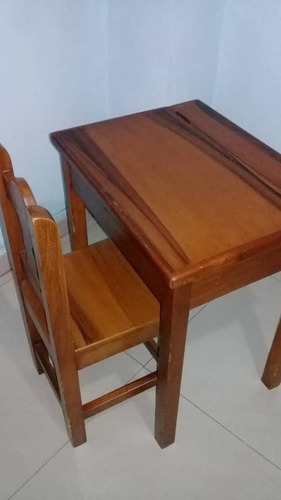 Escritorio Infantil Con Silla En Madera Pura. 