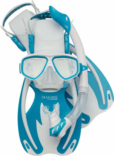 Cressi Rocks Kids Set Blanco Azul Claro Xl