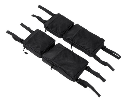 2pcs Negro Atv Bag 4-wheeler Almacenamiento De Carga Bolsas