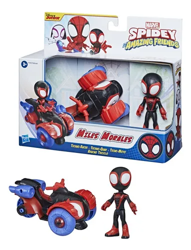 Figura De Acción Hasbro Miles Morales Con Tecno-moto Marvel