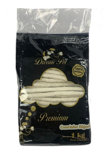 Petisco Para Cães Osso Palito Branco 8mm Dream Pet 1kg