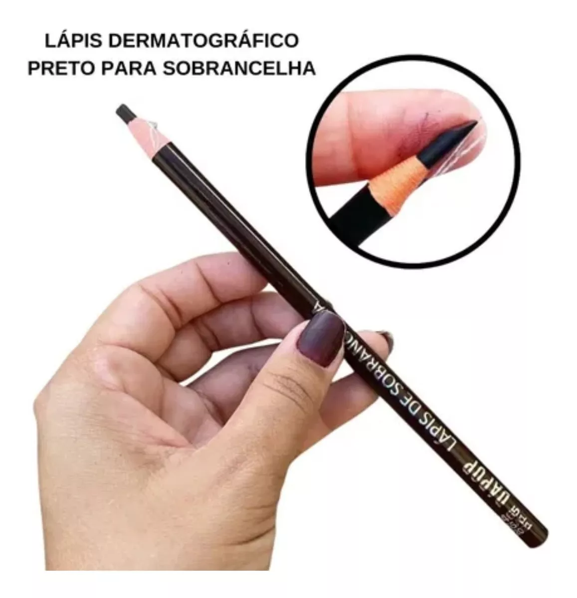 Terceira imagem para pesquisa de lapis dermatografico preto