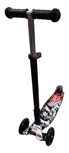 Monopatin Reforzado Plegable 4 Ruedas Con Luces - S925w