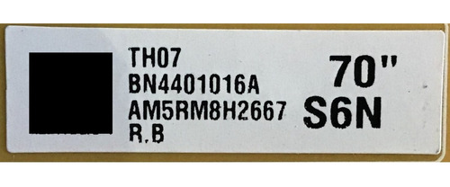 Kit Samsung Bn94-14106d Bn4401016a Cv700u1-t01-cb-2 Un70nu60 (Usado)