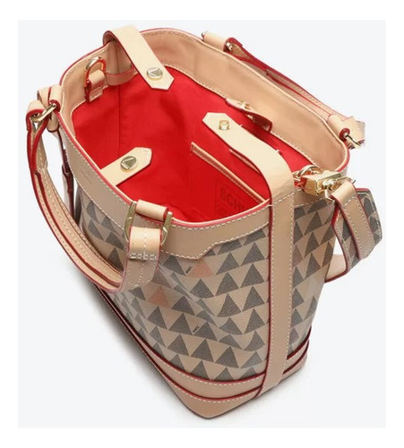 Bolsa Mini Tote Schutz Emma New Triangle S500181185 Bege Original