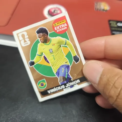 Figurinha Vinícius Junior Ouro , Gold Copa Panini 2026 Rara