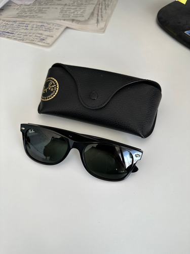 Ray-ban New Wayfarer Classic - Gafas De Sol Negro Con Verde