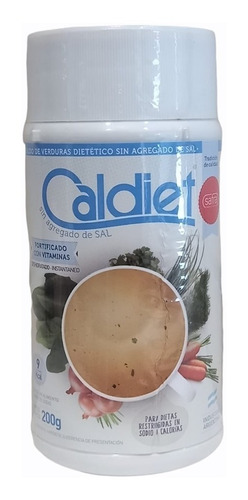 Pack X 12 Caldo De Verduras Sin Sal Caldiet 200 Grs