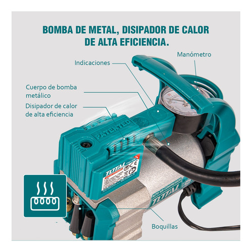 Aspiradora 0.5l 12v 7kpa Bateria Usb C+ Compresora Aire 140p