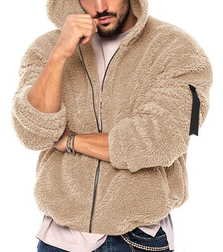 Abrigo N Para Hombre, Suéter, Cuello Alto, Elástico, Color Liso