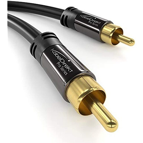 Cable De Subwoofer Kabeldirekt Rca, Cable (6 Pies De Corto,