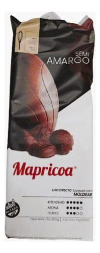 Chocolate Moldear Mapricoa Tableta 500g Sin Tacc - 5 Soles