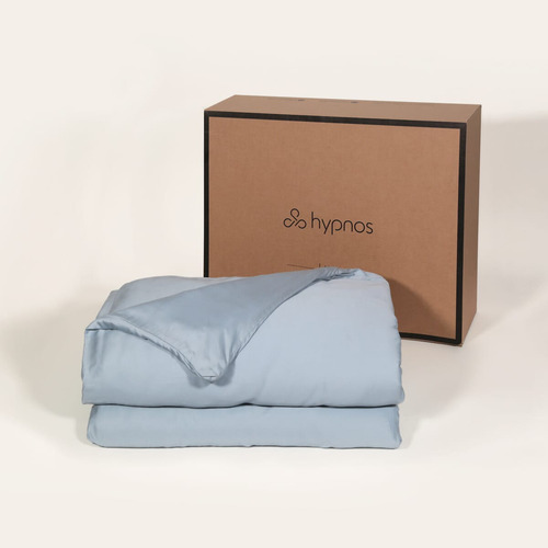 Manta Pesada + Cobertor Bambú | 2 Plazas / Queen | 8 Kg | Celeste | Hypnos