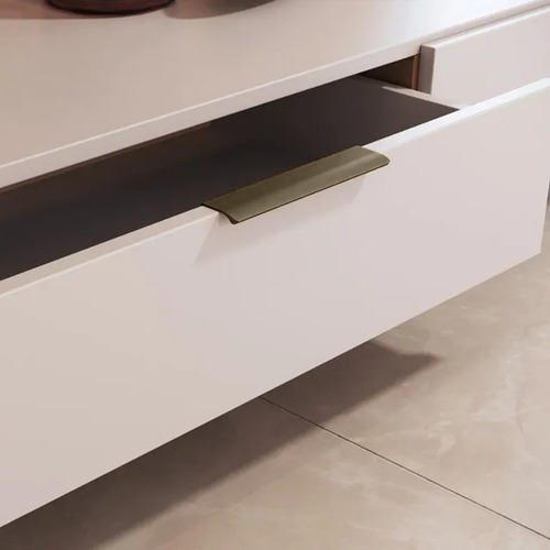 Puxador Aluminio Luna Champanhe 1001 150mm Rometal