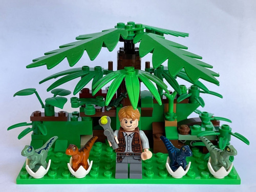 Imagen 9 de 10 de Lego Minifigura Owen Y Los Bebes Dino Jurassic Park