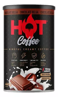 Hot Coffee Energia 440g - Hot Fit Sabor Chocolate Belga
