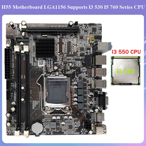 La Placa Base H55 Lga1156 Es Compatible Con Cpu Dd De La Ser