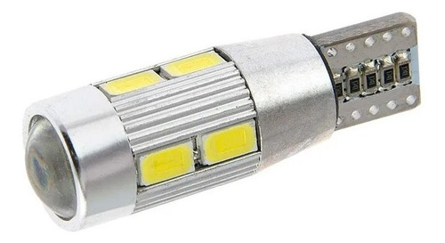 Imagen 4 de 4 de Lampara T10 Canbus Posición Led Cob 10 Smd Con Lupa