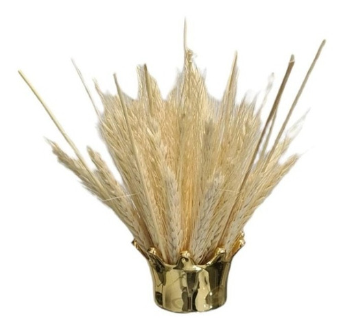 2 - Arranjo Com Trigo Vaso Coroa Decoração Festa Santa Ceia