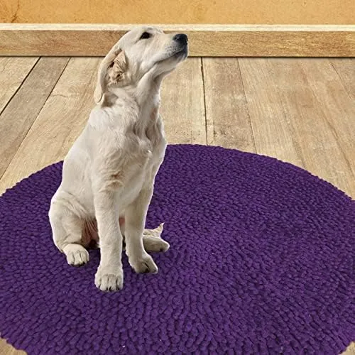 Chardin Home Berenjena (púrpura) Alfombra De Baño Redonda