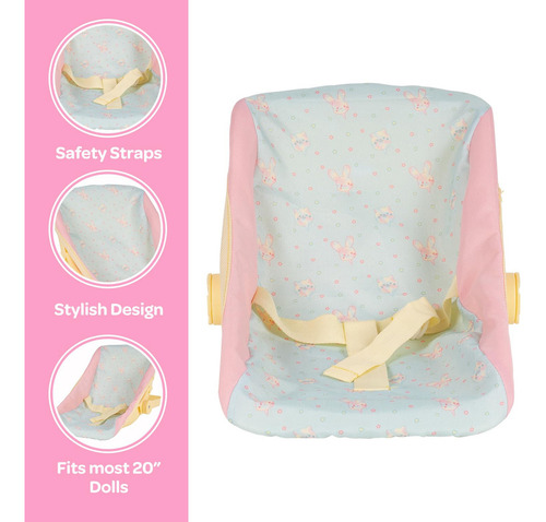 Mini Asiento De Coche Para Muñecas De 28 A 33 Cm