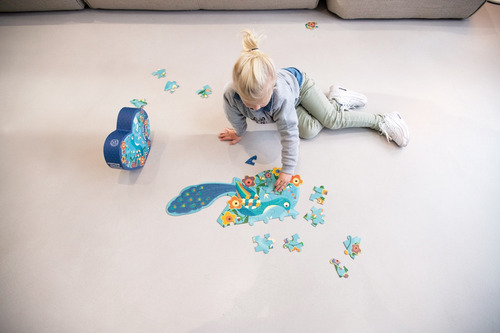 Puzzle 40pcs Con Forma, Pavo Real Scratch Europe