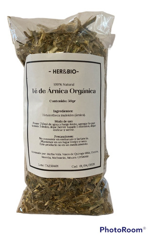 Té De Arnica  100% Natural Selecta De Her&bio 50g