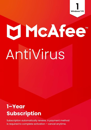 Software Mcafee Antivirus 2025 | Protección De Pc En Tiempo