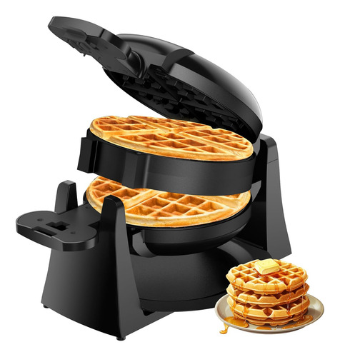 Gofrera, 1400w Doble Gofrera Belga 180° Flip,...