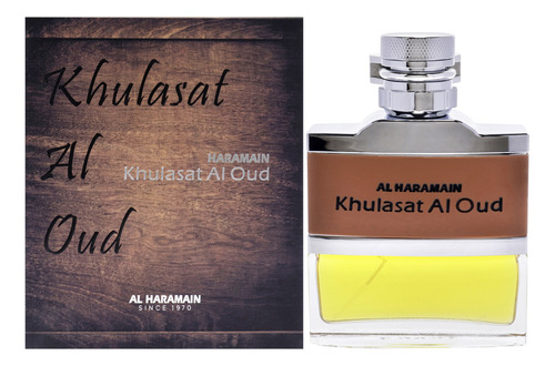 Perfume de agua Al Haramain Khulasat Al Oud, 100 ml