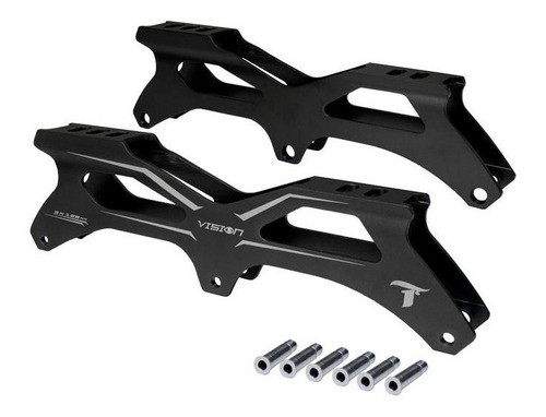 Imagem 4 de 6 de Base Para Patins Inline 3 Rodas 125mm Traxart Vision Pro