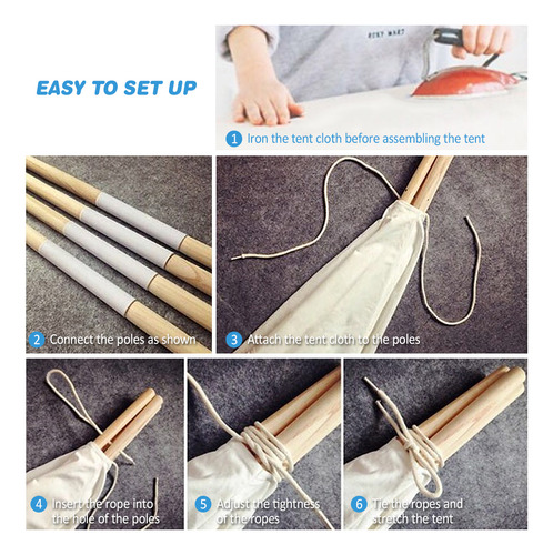 Carpa Tipo Tipi Para Interiores Y Juegos