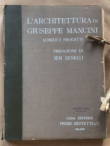 L'archittettura. Schizzi E Progetti. Circa 1900. 7pl 1131